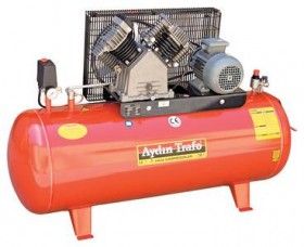 AYDIN TRAFO 22-220 İKİ KADEMELİ ÇİFT SİLİNDİRLİ KOMPRESÖR - 220 LT (MONOFAZE)