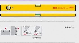 BMI ECOLINE 689 ALÜMİNYUM SU TERAZİSİ (60 CM)