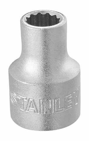 STANLEY 1-13-843 3/8 INC 12 KÖŞELİ STANDART LOKMA 20 MM
